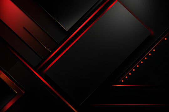 black background with glowing red lines