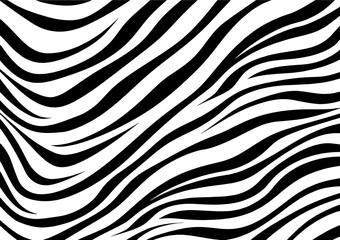 Contemporary vector background featuring a zebra skin pattern. This animal fur design is perfect for fabric applications, wrapping paper, textiles, and wallpapers.