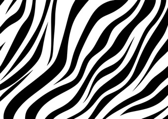 Contemporary vector background featuring a zebra skin pattern. This animal fur design is perfect for fabric applications, wrapping paper, textiles, and wallpapers.