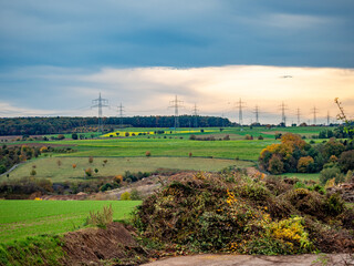 Sammelstelle f&uuml;r Gr&uuml;nabf&auml;lle im Herbst