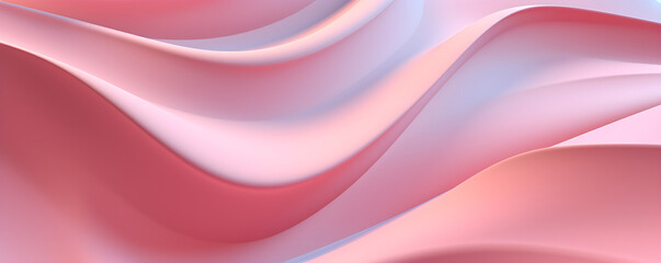 Obraz premium Pink abstract 3D curve background, waves