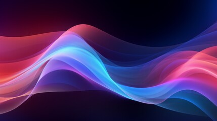 Psychic Waves abstract background, copy space, 16:9