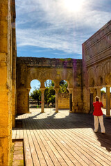 Ruinas del sitio arqueológico de  Medina Azahara en Córdoba, España 