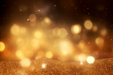 Fototapeta na wymiar a gold sparkling on background