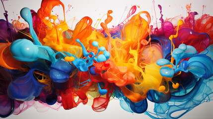 abstract colorful liquid background, abstract paint backdrop