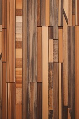 An abstract background of different colored and toned woods with Generative AI technology