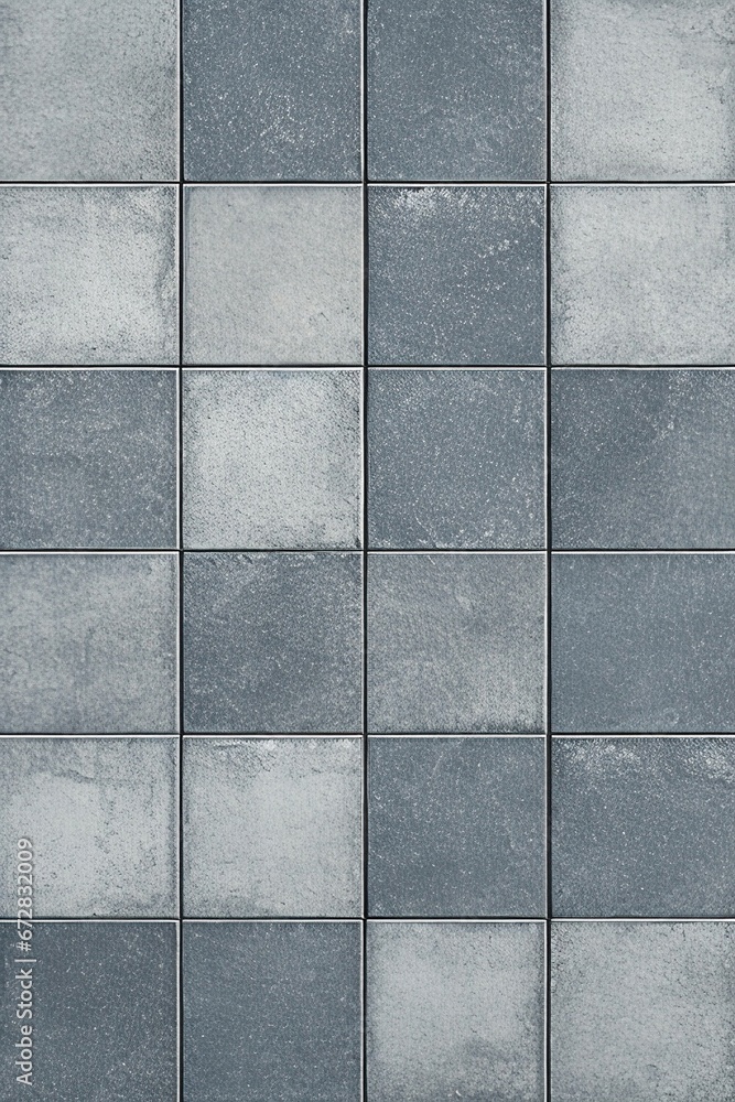 Poster a gray tiled wall background with generative ai technology