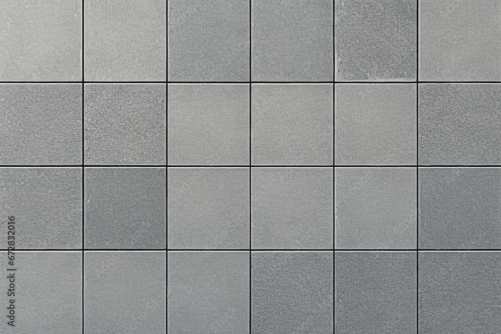 Poster a gray tiled wall background with generative ai technology