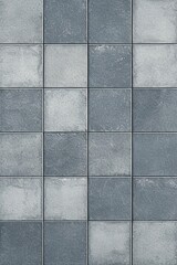 A gray tiled wall background with Generative AI technology