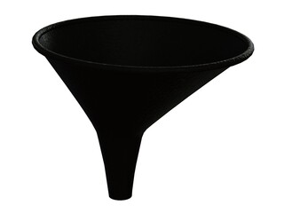 Plastic Oval Shaped Funnel 3D print model