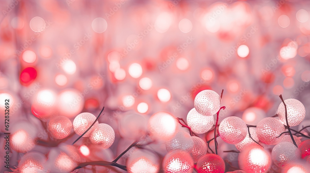 Poster a close up of a bunch of red and white balls in a field of red and white balls in a field of red and