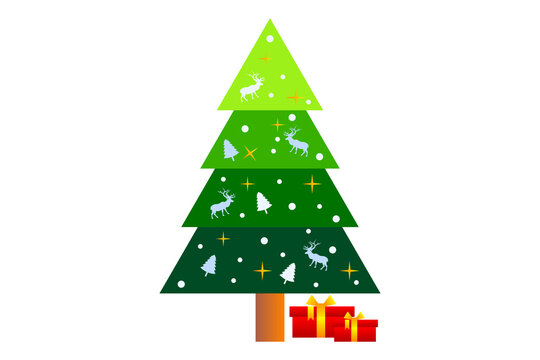christmas tree made from paper,  png background, Transparent image