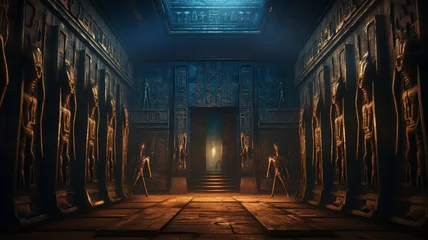 Deurstickers Bedehuis ancient egyptian temple of egypt