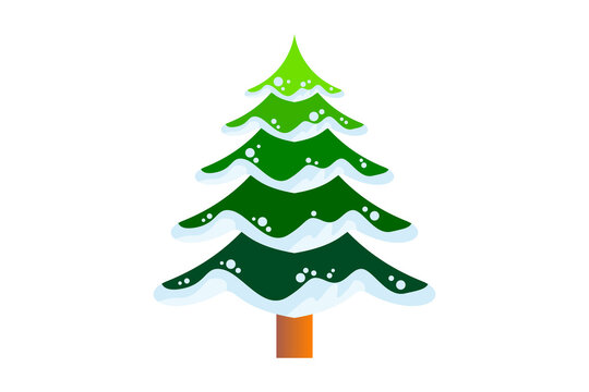 christmas tree illustration, png background, Transparent image