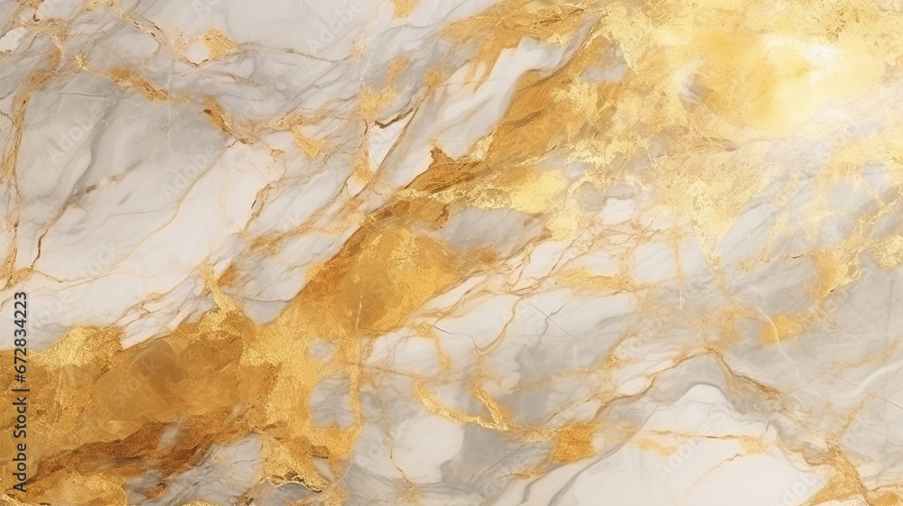 Sticker Golden marble texture