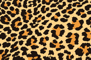 Print Animal leopard pattern texture seamless orange beige darker boarder