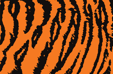 Print Animal Tiger pattern texture seamless orange black strip texture