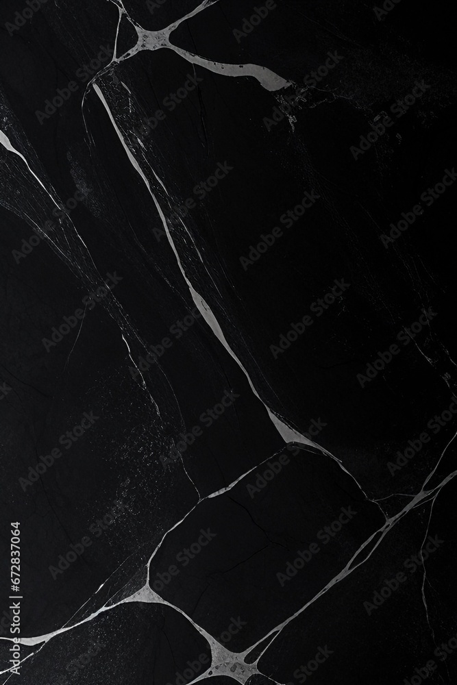 Poster black and white marble texture background with generative ai technology