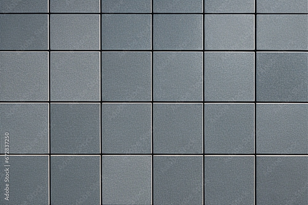 Poster a gray tiled wall background with generative ai technology