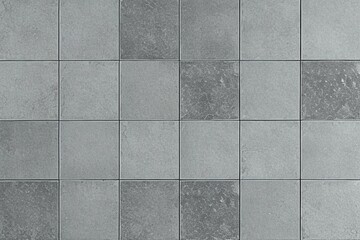 A gray tiled wall background with Generative AI technology