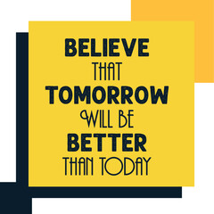 Motivation Quote Typography with vector background
