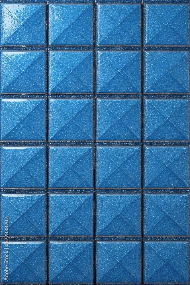 Poster elegance background in byzantine-inspired gilded cerulean tiles with generative ai