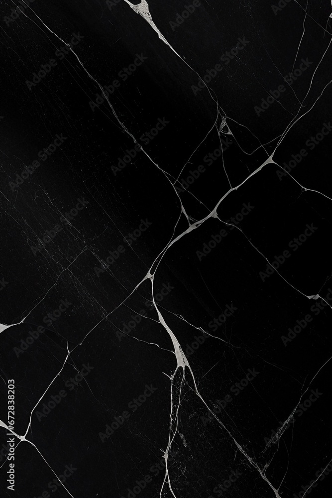 Poster black and white marble texture background with generative ai technology