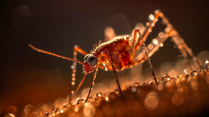 ultra detailed mosquito Macro Photography