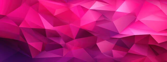 Obraz premium Vibrant fuchsia polygonal.