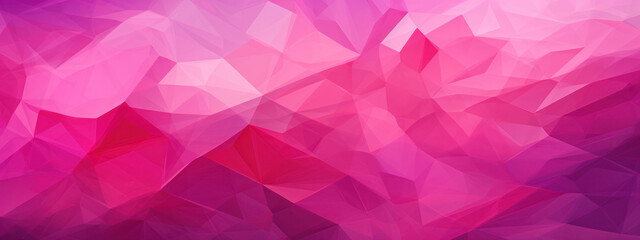 Naklejka premium Vibrant fuchsia polygonal.