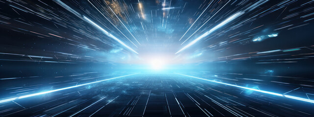 Obraz premium Digital matrix backdrop.