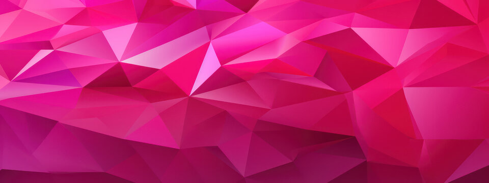 Vibrant fuchsia polygonal.