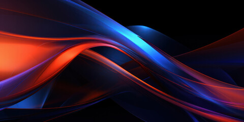 Futuristic abstract background with flowing shapes.