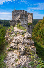 Fototapeta na wymiar Ruin of Kallmuenz castle
