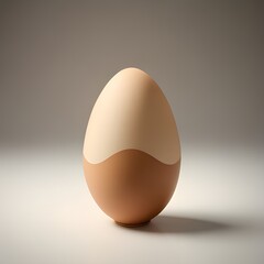 brown egg with unique pattern
