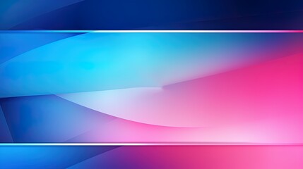 Banner template with blue and pink gradient and copy space, AI generative