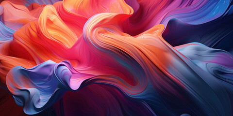 Dynamic 3D extrusion showcasing a vibrant abstract pattern.