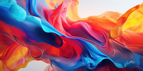 Fototapeta premium Dynamic 3D extrusion showcasing a vibrant abstract pattern.