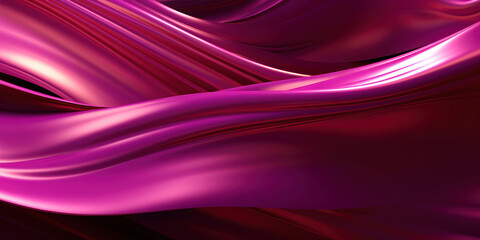 Metallic pink curves intertwine in a close-up abstract.