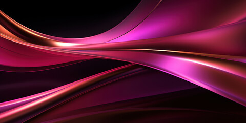 Metallic pink curves intertwine in a close-up abstract.