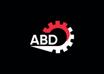 ABD initial monogram for automotive gear logo