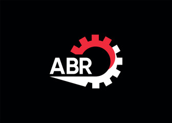 ABR initial monogram for automotive gear logo
