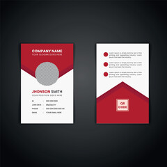 vector abstract id cards template concept