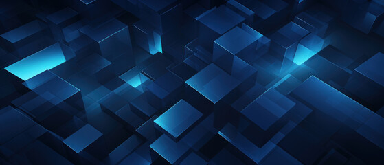 Intricate abstract design with dark blue geometric shapes.