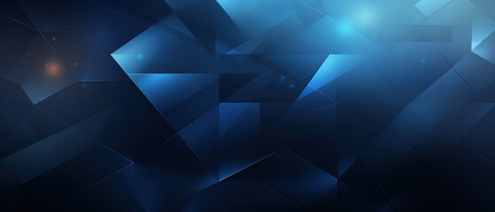 Obraz premium Rich blue polygons intricately arranged.