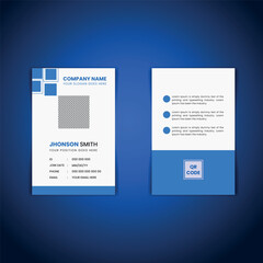 vector abstract id cards template concept