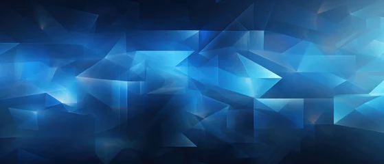 Fotobehang Rich blue polygons intricately arranged. © Lidok_L