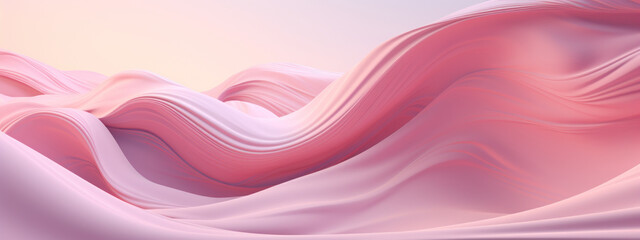 Abstract 3D visualization of a dynamic pink surface with rich textures.