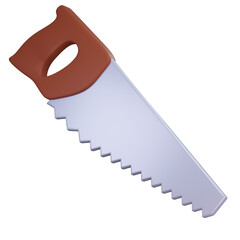 Hand Saw 3D Illustration