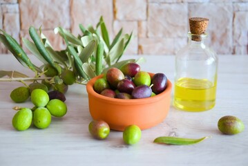 olives and oil